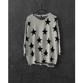 H&M csillagos női pulóver - L
