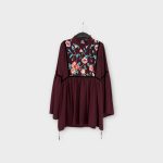 Primark hímzett női blúz - XS