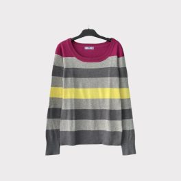 AJC színes csíkos női pulóver - S