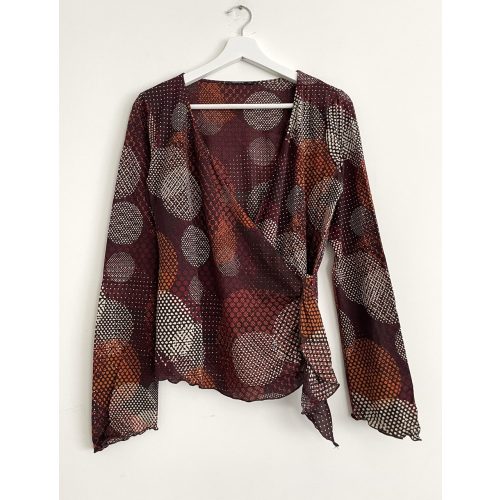 Comma mintás női blúz - 40