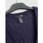 H&M csillámló lila kardigán - S