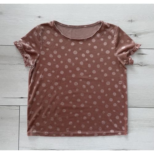 George női pöttyös plüss felső - S-M