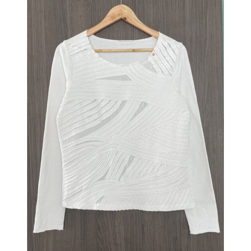 Gas fehér női pulóver - S