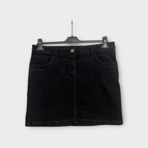 Up2Fashion fekete női mikrokord szoknya - XL