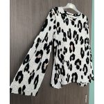 F&F leopárdmintás női pulóver - S