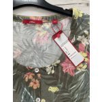 S.Oliver virágos női póló - S (ÚJ)