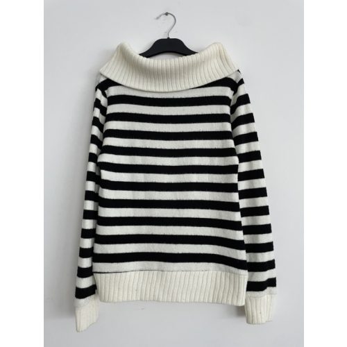 Csíkos női pulóver - S