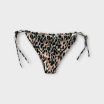 Leopárdmintás női bikini alsó - L
