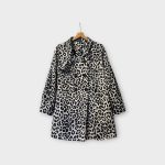 Leopárdmintás női kabát - L