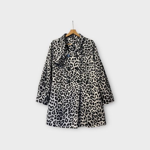 Leopárdmintás női kabát - L