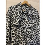 Leopárdmintás női kabát - L