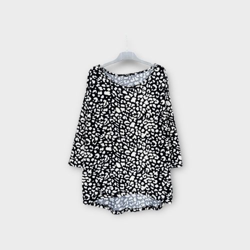 Only párducmintás pulóver - S