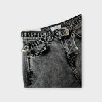 Bershka farmernadrág övvel - XXS (ÚJ)