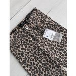 Bershka leopárdmintás farmernadrág - XXS (ÚJ)