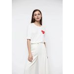 Mango szivecskés női póló - S (ÚJ)