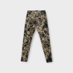 Rózsás női leggings - S