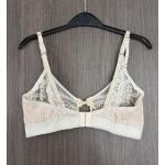 Elle testszínű csipke melltartó - S