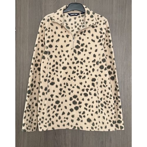 Lands' End mintás női polár pulóver - S