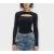 Cropp bordázott női pulóver - L-XL (ÚJ)