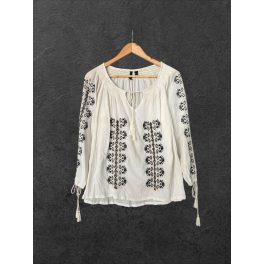 Mango hímzett női blúz - M