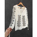 Mango hímzett női blúz - M