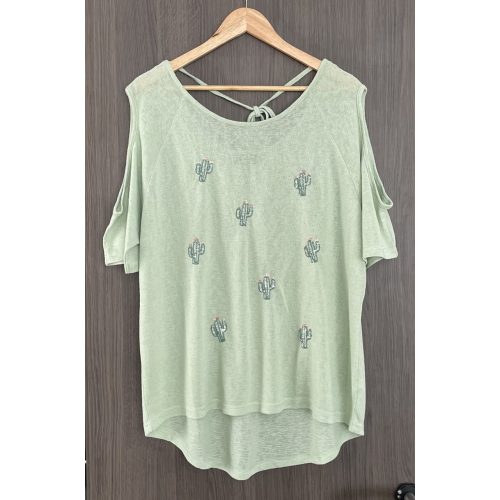 Gina kaktuszos női felső - XL