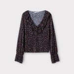 Mango virágos női blúz - M (ÚJ)