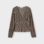 Mango virágos női blúz - XS (ÚJ)