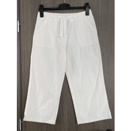 Női fehér capri nadrág - M