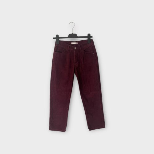 Pull&Bear bordó női kordbársony nadrág - XS