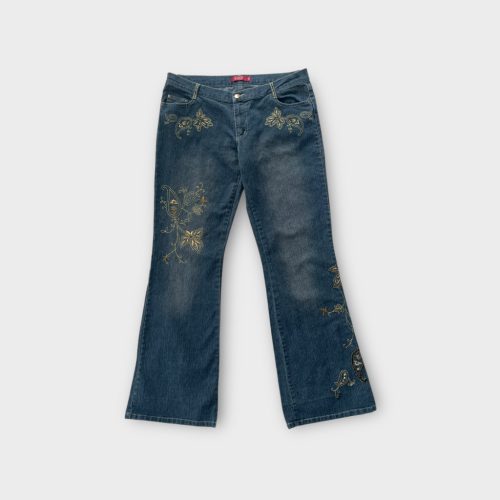 Hímzett női farmernadrág - XL