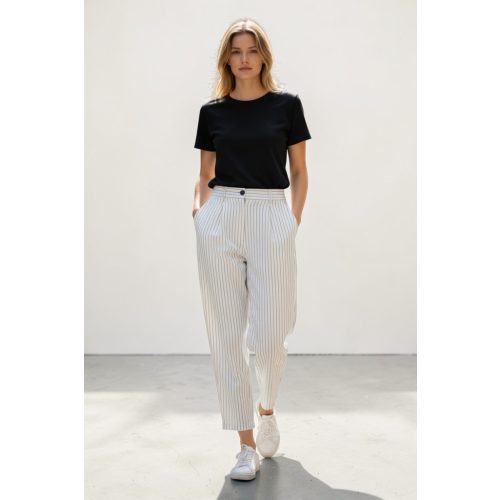 Mango csíkos női nadrág - M (ÚJ)