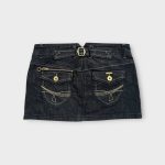 Női farmer miniszoknya - M