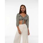 PLT leopárdmintás női top - XS (ÚJ)