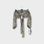 PLT leopárdmintás női top - XS (ÚJ)