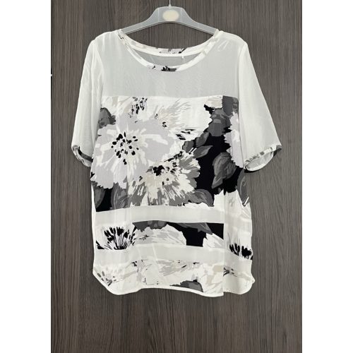 Next két anyagú női felső - S