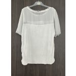 Next két anyagú női felső - S