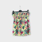 Virágos női pánt nélküli top - S