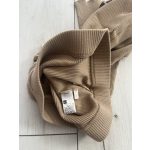 Bordázott anyagú női leggings - XL