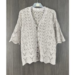 Lazán kötött női kardigán - M
