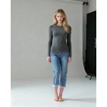 Momkrom hátul szaggatott női farmernadrág - M (ÚJ)