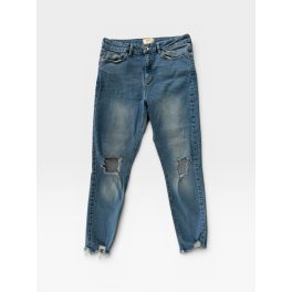 F&F szaggatott farmernadrág - L