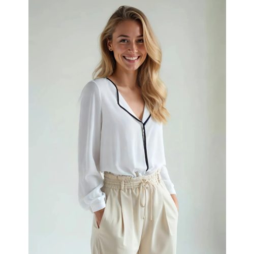 Mango női fehér blúz - S