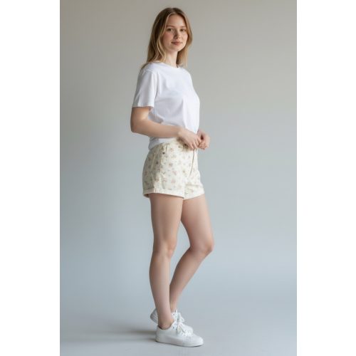 Zara virágos női rövidnadrág - XS