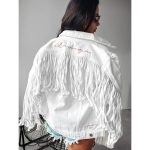 Olavoga fehér farmerdzseki - S-M (ÚJ)