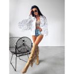 Olavoga fehér farmerdzseki - S-M (ÚJ)