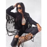 Olavoga fekete farmerdzseki - S-M (ÚJ)