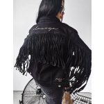 Olavoga fekete farmerdzseki - S-M (ÚJ)