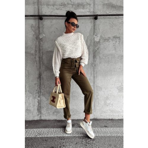 Olavoga khaki farmernadrág - XS (ÚJ)