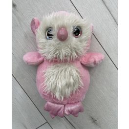 Rózsaszín bagoly plüss figura